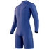 Mystic THE ONE 3/2mm Zip-Free Long Arm Shorty Wetsuit 2024 - Blue 240126