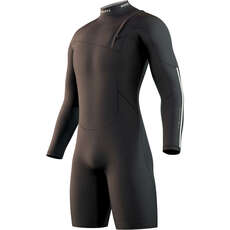 Mystic THE ONE 3/2mm Zip-Free Long Arm Shorty Wetsuit  - Black 240126
