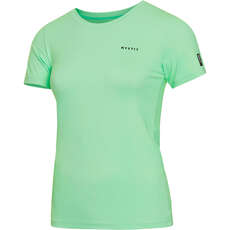 Mystic Womens Star Short-Sleeve Rashvest  - Lime