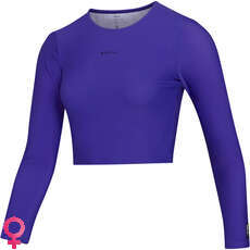 Mystic Womens Sunn Long-Sleeve Crop Rashvest 2024 - Purple 240173