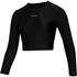 Mystic Womens Sunn Long-Sleeve Crop Rashvest 2024 - Black 240173