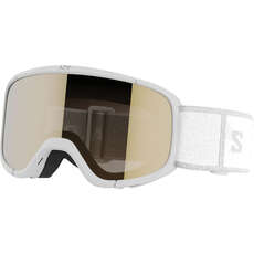 2024 Salomon Junior Lumi Ski Goggles (Age 6-12) - Flash/Gold (OTG)