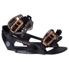 2024 Hyperlite System Lowback Chassis Wakeboard Bindings - Black