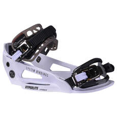 Hyperlite System Lowback Chassis Wakeboard Bindings - White