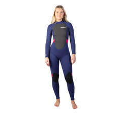 Gul Womens Response 3/2mm Flatlock Fullsuit Wetsuit - Navy/Paisley RE1319