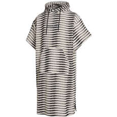 Mystic Jaquard Cotton Poncho Robe  - Marshmallow 240416