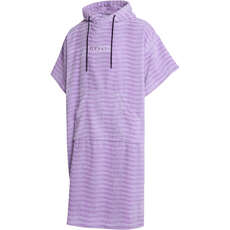 Mystic Jaquard Cotton Poncho Robe  - Pink/Purple 240416