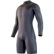 Mystic STAR 3/2 Chest-Zip Longarm Shorty Wetsuit  - Navy 250023
