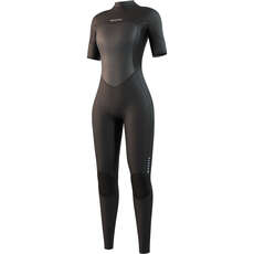 Mystic Womens Brand 3/2mm Back-Zip Short Arm Wetsuit - Black 250062