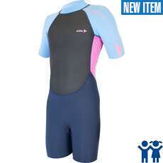 Alder Junior Impact 3/2mm Shorty Wetsuit - Periwinkle WS23JIS