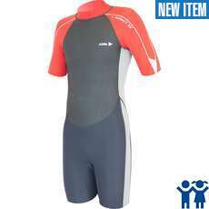 Alder Junior Impact 3/2mm Shorty Wetsuit - Red