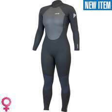 Alder Womens Stealth 5/4/3mm GBS Backzip Wetsuit - Black