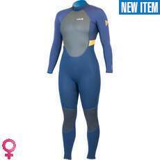 Alder Womens Impact 3/2mm Flatlock Wetsuit  - Orange