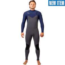 Gul Flexor Yulex 3/2mm Chestzip Blindstitched Wetsuit  - Grey/Blue