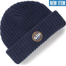 Gill Cable Knit Beanie - Navy