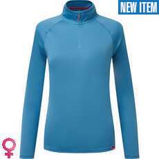 Gill Womens UV Tec Long Sleeve Zip Tee - Seascape UV009W