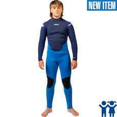 Gul Junior Response NatuR 3/2mm Backzip Wetsuit  - Blue/Blue