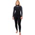 Gul Womens Flexor Yulex 4/3mm BS Backzip Wetsuit - Black / Scatter Palm FX1223