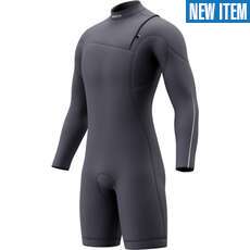 Mystic THE ONE 3/2mm Zip-Free Long Arm Shorty Wetsuit - Navy Mystic THE ONE 3/2mm Zip-Free Long Arm Shorty Wetsuit - Navy