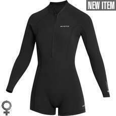 Mystic Womens Lunar 2/2mm Front-Zip Springsuit - Black