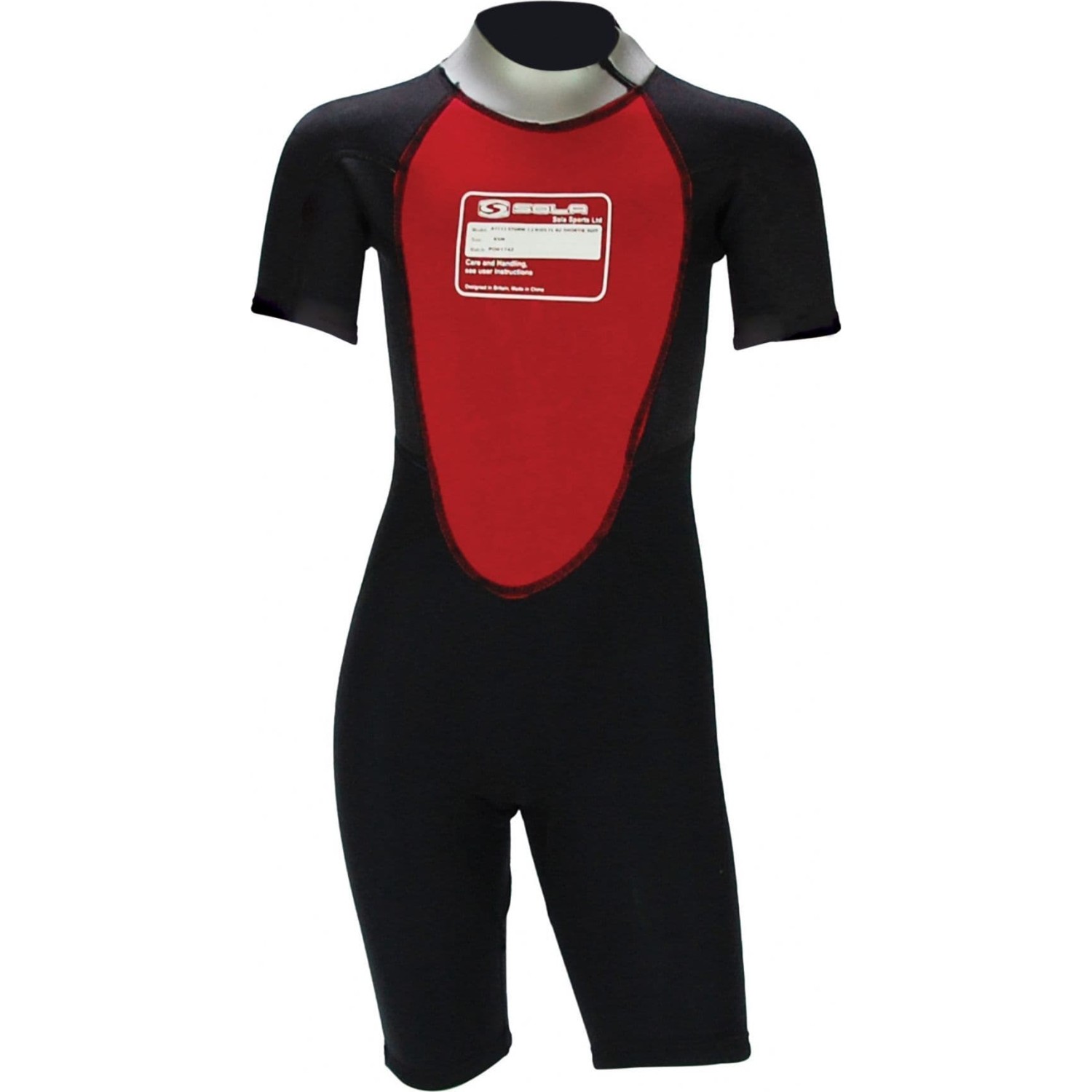 Sola Junior Storm 3/2mm Shorty Wetsuit - Disco Fish A1723