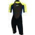 Sola Junior Storm 3/2mm Shorty Wetsuit - Lime Navy A1723