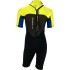 Sola Junior Storm 3/2mm Shorty Wetsuit - Lime Navy A1723