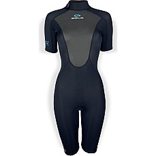 Sola Womens Ignite 3/2mm Shorty Wetsuit - Black Sola Womens Ignite 3/2mm Shorty Wetsuit - Black