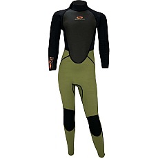 Sola Junior Storm 3/2mm Fullsuit Wetsuit - Black/Khaki