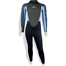Sola Junior Storm 3/2mm Fullsuit Wetsuit - Blue Steel