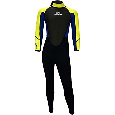 Sola Junior Storm 3/2mm Fullsuit Wetsuit - Lime/Navy