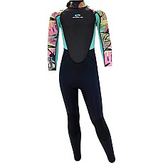 Sola Junior Storm 3/2mm Fullsuit Wetsuit - Summer Floral