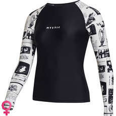 Mystic Womens Jayde Long-Sleeve Rashvest - Off White 230159