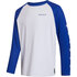 Mystic Bolt Longsleeve Rash Vest 2024 - White/Blue 240157