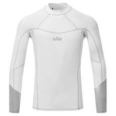 Gill Pro Rash Vest Long Sleeve - White