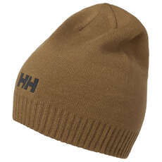 Helly Hansen Brand Beanie - Cedar Brown Helly Hansen Brand Beanie - Cedar Brown