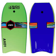 Alder 33" APEX-01 HDPE Pro Bodyboard - Lime/Blue