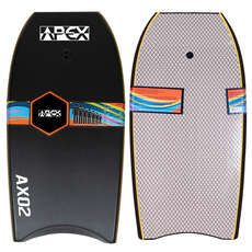 Alder 45" APEX-02 EPS Pro Bodyboard - Black/White