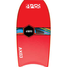 Alder 40" APEX-03 PE Pro Bodyboard - Red/Lime