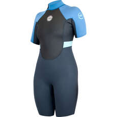 Alder Womens Impact 3/2mm Flatlock Shorty Wetsuit  - Graphite WS22WIS