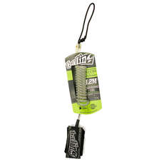 Balin Deluxe Coiled Bodyboard Wrist Leash - Clear