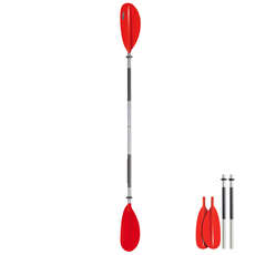 Bravo 4 Piece Kayak Paddle 230cm - Red