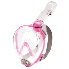 Cressi Baron Full Face Snorkelling Mask - Pink/Clear
