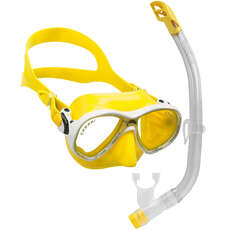 Cressi Marea VIP Junior Mask & Snorkel Set - Yellow/Yellow
