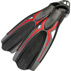 Cressi Thor EBS Scuba Dive Fins - Black/Red