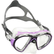 Cressi Air Crystal Diving / Snorkelling Mask - Black/Lilac