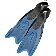Cressi Palau Long Adjustable Fins Snorkelling Fins - Blue/Azure [MARKED]