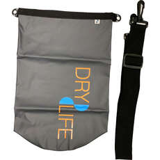 Dry Life 15L Dry Bag & Shoulder Strap - Grey