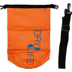 Dry Life 15L Dry Bag & Shoulder Strap - Fluoro Orange