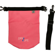 Dry Life 5L Dry Bag & Shoulder Strap - Bright Pink